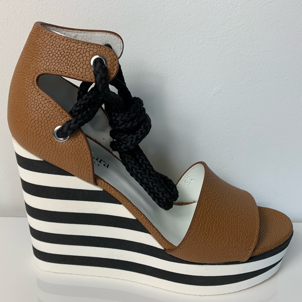 NEW MAXMARA AUSTIN Wedges Sandals - Picture 4 of 8